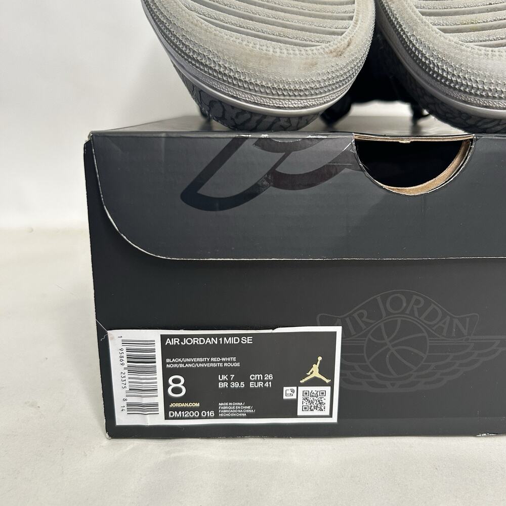 Nike Air Jordan 1 Mid Retro SE “Elephant Toe/Cement Grey” - Picture 8 of 10
